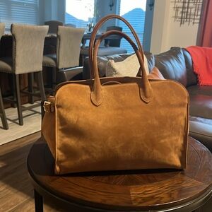 Claudia Firenze Tan Suede Row Margaux Style Bag